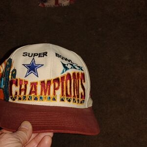 Logo Athletic White and Brown Hat Accessories